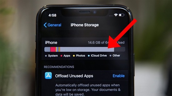 Kiểm tra dung lượng lưu trữ trên iPhone
